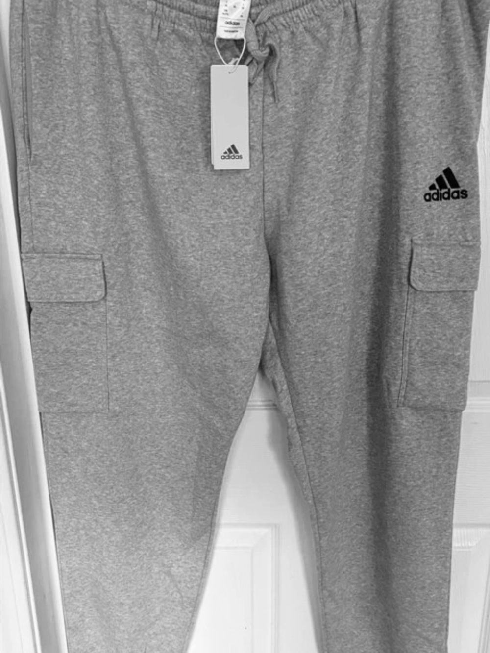 adidas Men Gray Cargo Joggers